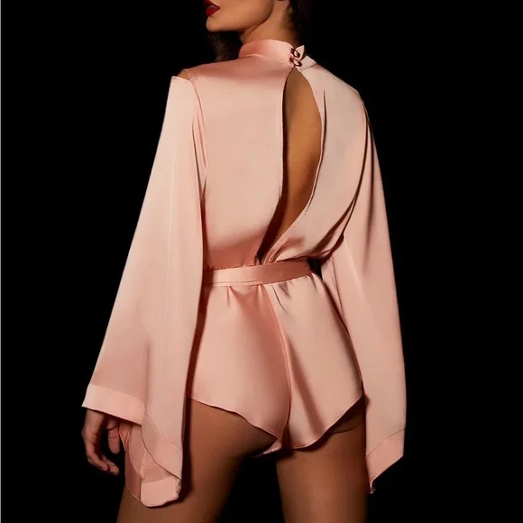 NWT Honey Birdette Blush Melissa Romper Small discontinued color - Picture 2 of 7